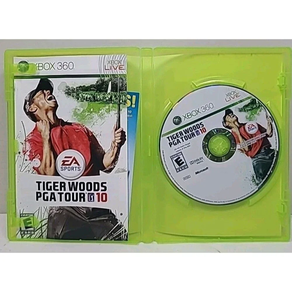 Tiger Woods PGA Tour 10 (Microsoft Xbox 360, 2009) CIB